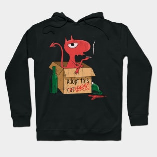 Adopt This / Cat// Demon Vintage Hoodie